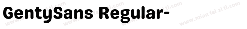 GentySans Regular字体转换